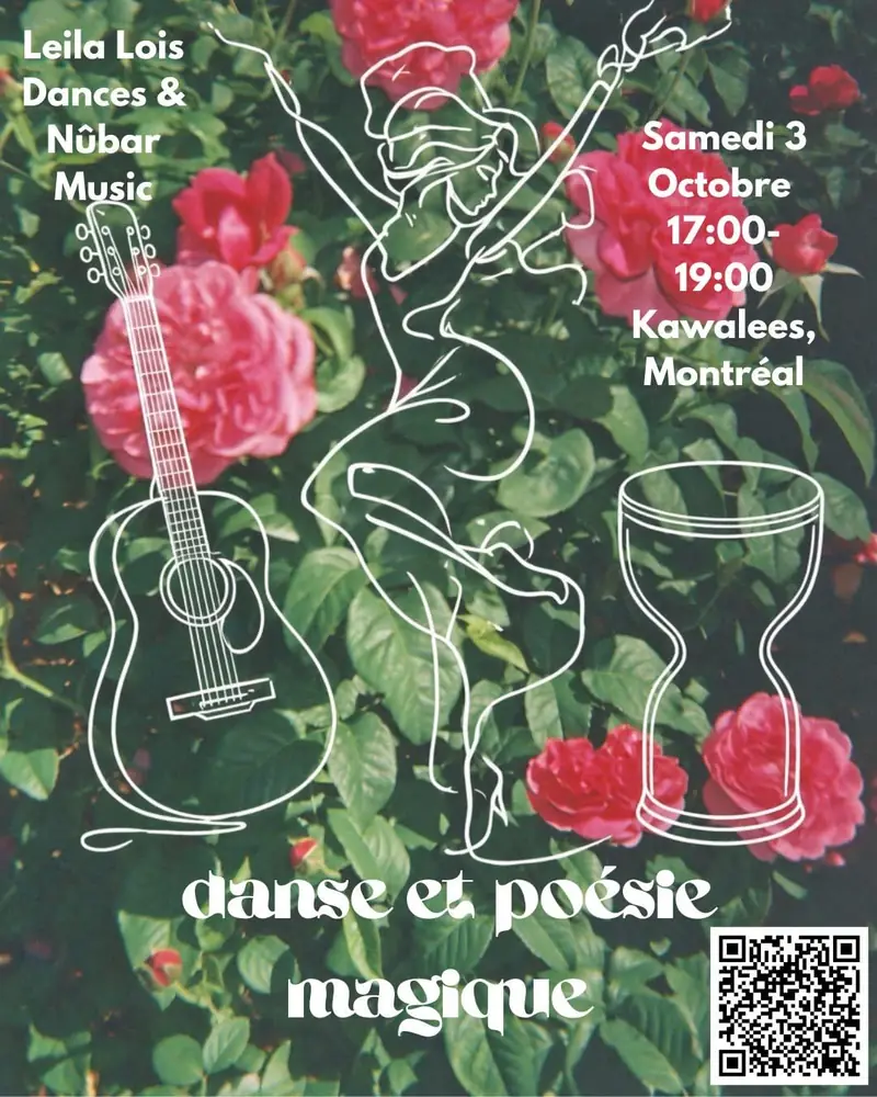 Dance, Music and Poetry evening ✩₊˚.⋆☾⋆⁺₊✧ en 5175A Avenue du Parc