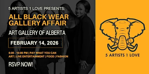 All Black Wear Gallery Affair at Art Gallery of Alberta