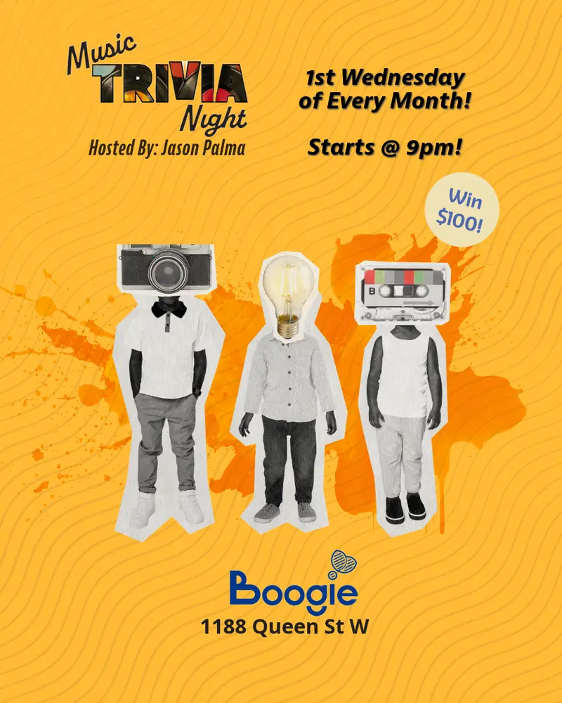 TFRIVIA Ist Wednesday at Boogie