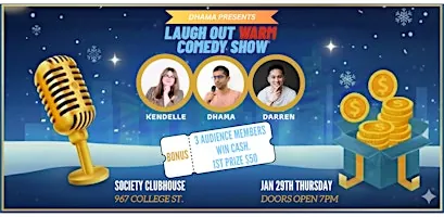 [Audience wins $50 cash] Laugh out Warm - Comedy Show