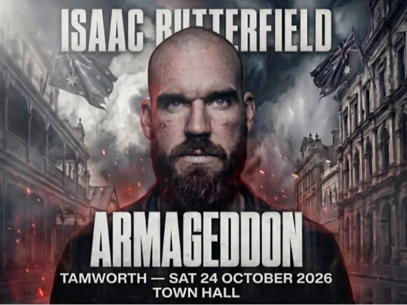 Isaac Butterfield - Armageddon en Tamworth War Memorial Town Hall