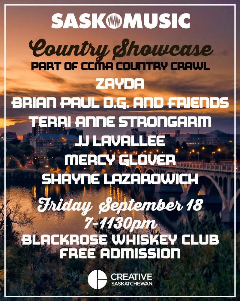 SaskMusic Country Showcase en Blackrose Whiskey Club