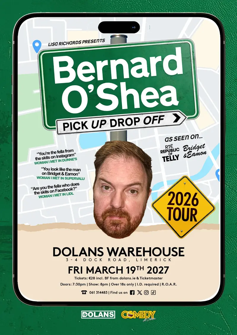 Bernard O'Shea (comedy) en Dolan's