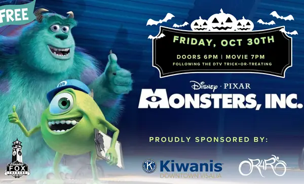 Monsters Inc. Free Movie at The Visalia Fox Theatre
