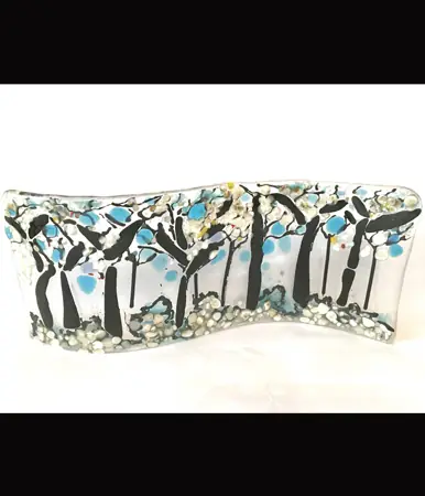 Fused Glass Winter Landscape à The Market Place Theatre