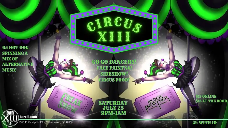Circus XIII is coming to town à Bar XIII