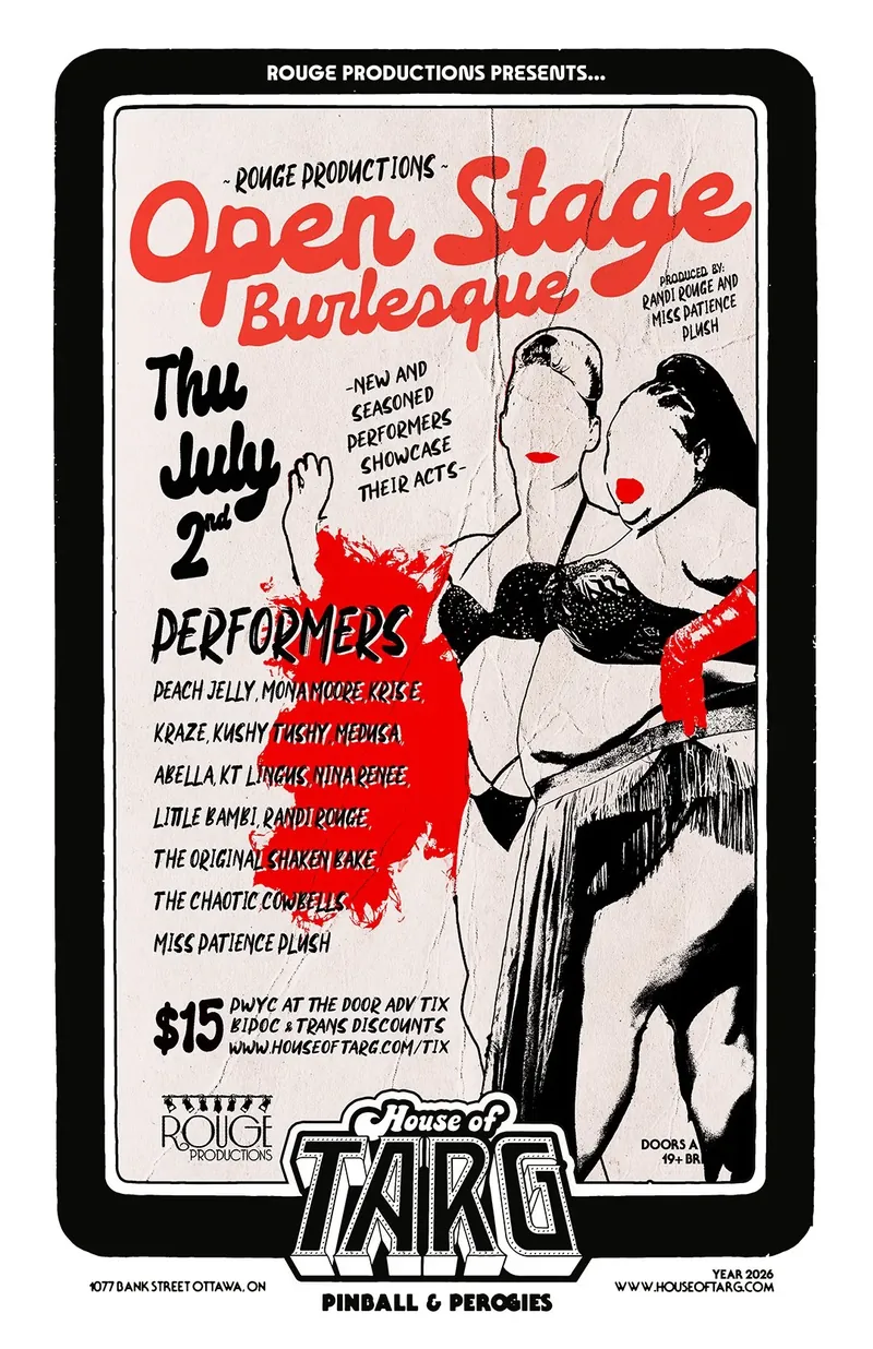 Rouge Productions Presents: Open Stage Burlesque à House of TARG