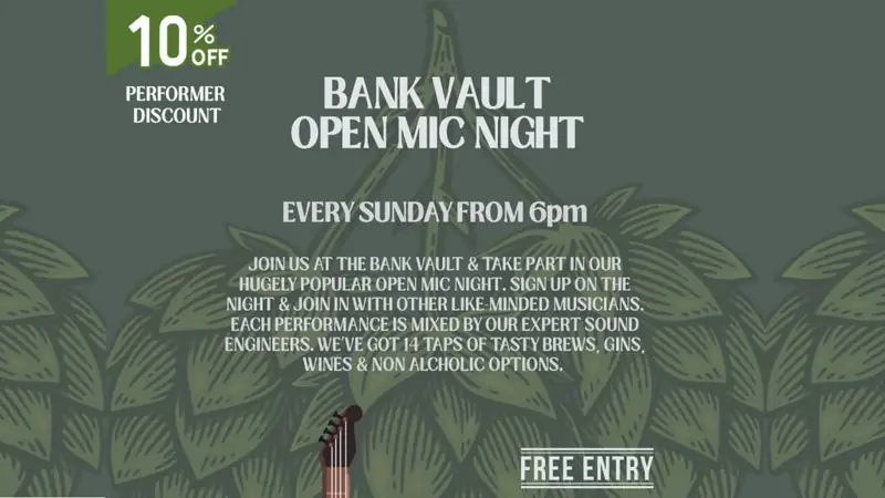 Open-Mic à Bank Vault