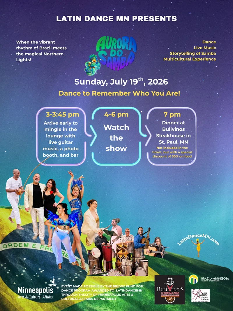 Latin Dance MN presents Aurora do Samba at The Cedar Cultural Center