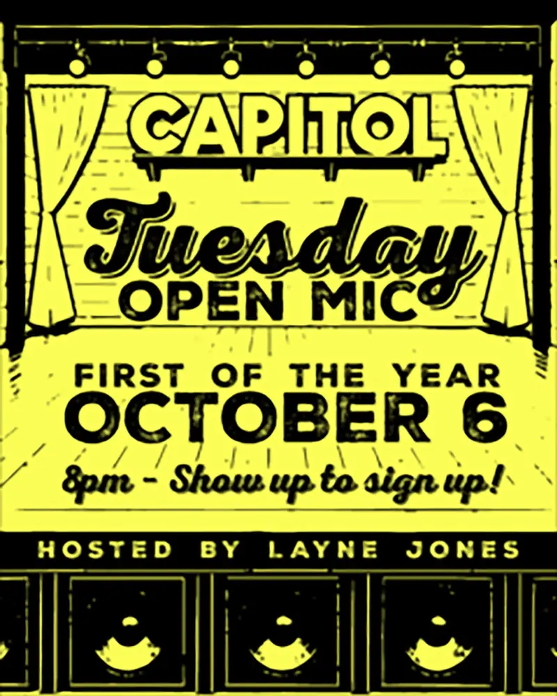 Tuesday Open Mic en The Capitol Music Club