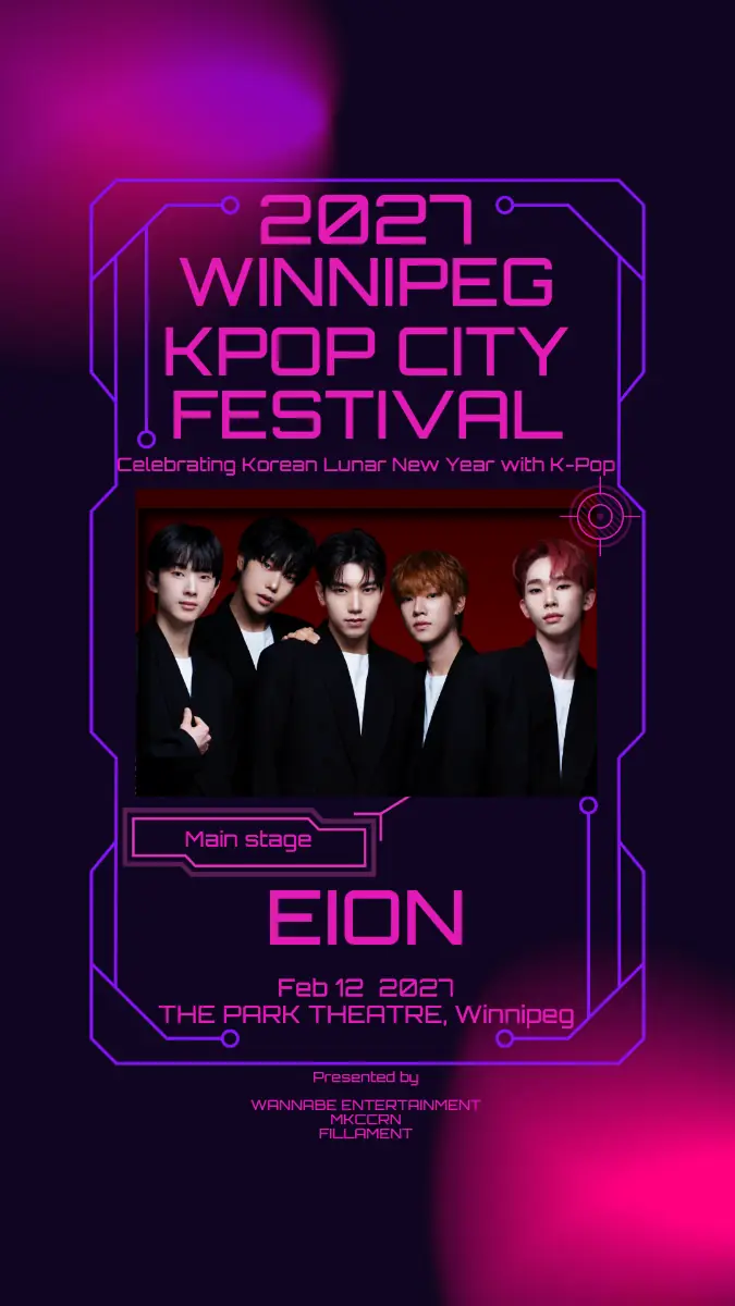 Winnipeg KPop City – EION Live à The Park Theatre