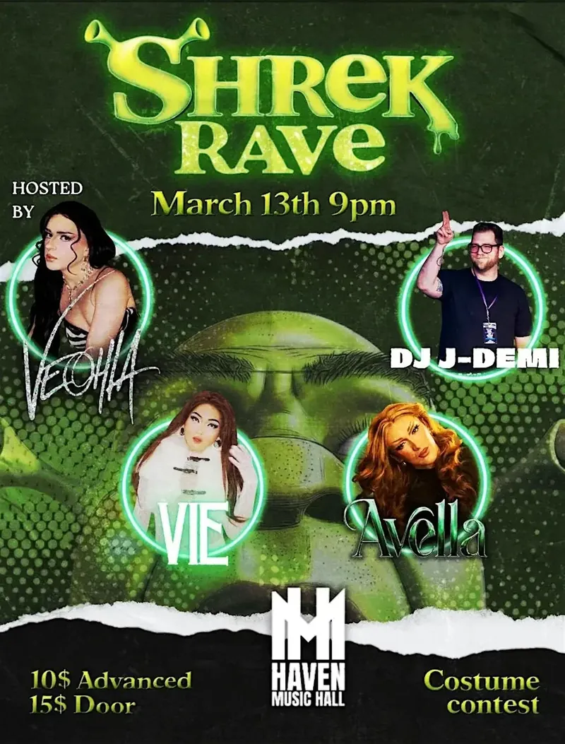 Shrek Rave 3.0 — Haven Music Hall & Café at Haven Music Hall