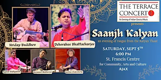 Saanjh Kalyān - A Concert of Indian Classical Music in Durham à The Ajax Centre for the Arts