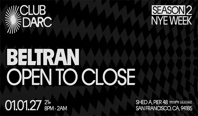 Beltran (Open to Close) à Shed A at Pier 48