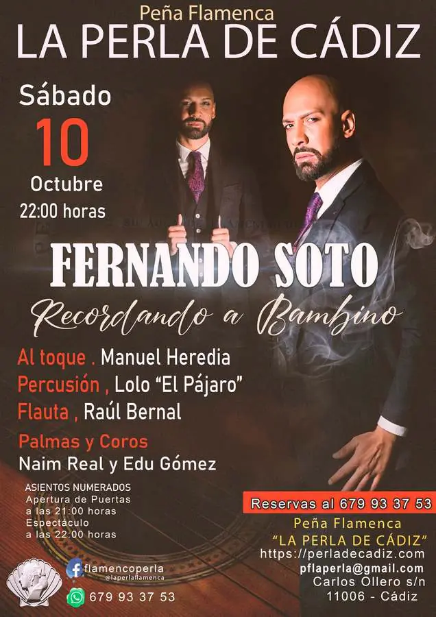 FERNANDO SOTO en Peña Flamenca la Perla de Cádiz