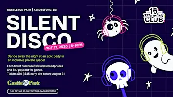 Mayday Club presents - A Silent Disco for Youth and Young Adults! at Castle Fun Park (Tiki Room)