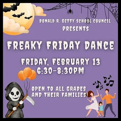 Donald R. Getty School Freaky Friday Dance at Donald R. Getty School