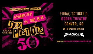 Sex Pistols (Steve Jones, Paul Cook, Glen Matlock) à Ogden Theatre