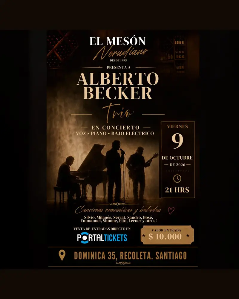 ALBERTO BECKER TRIO en El Mesón Nerudiano