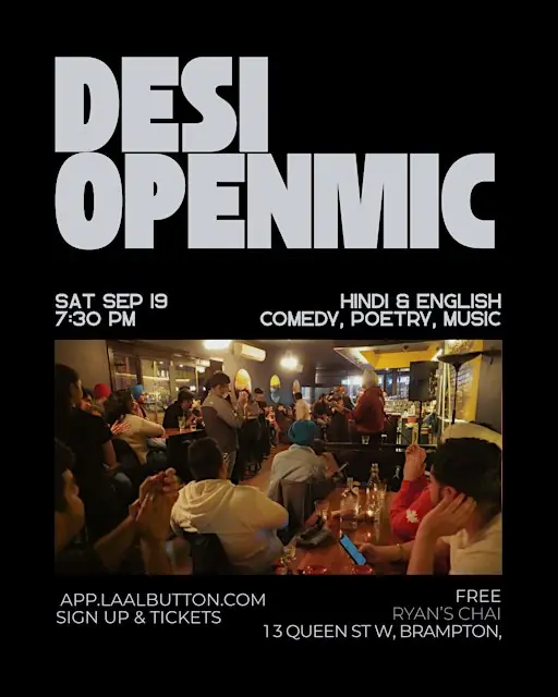 Desi Open Mic - A Variety Arts Show en Ryan's Chai