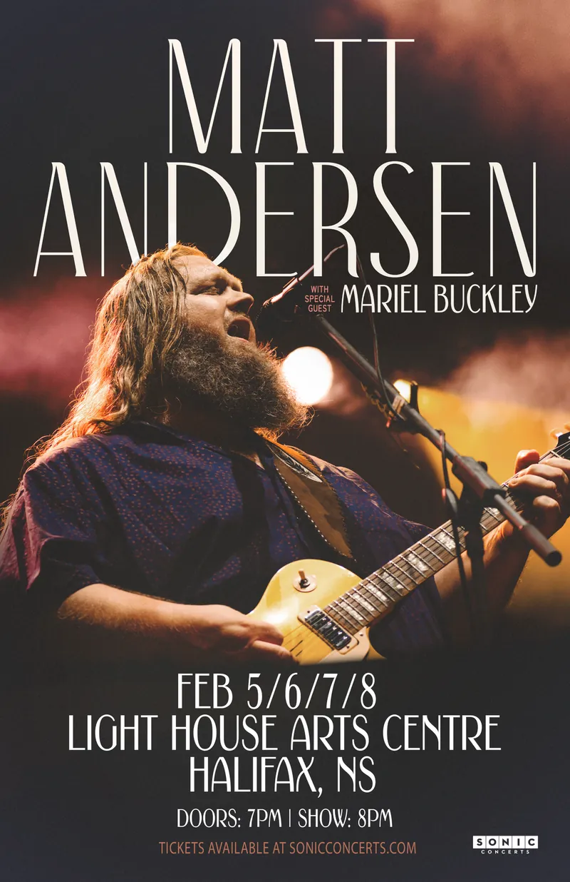 Matt Andersen (Friday) — Light House Arts Centre à Light House Arts Centre