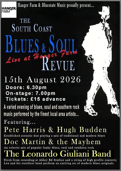 The South Coast Blues & Soul Revue at Hanger Farm Arts Centre