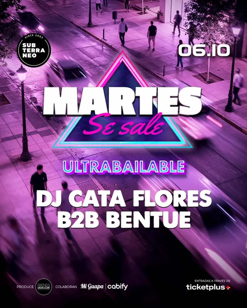MARTES SE SALE! at Club Subterráneo