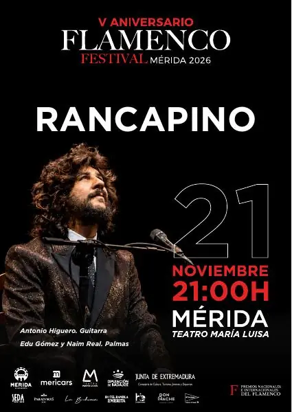 Rancapino Chico - Festival Flamenco de Mérida à Teatro María Luisa Mérida