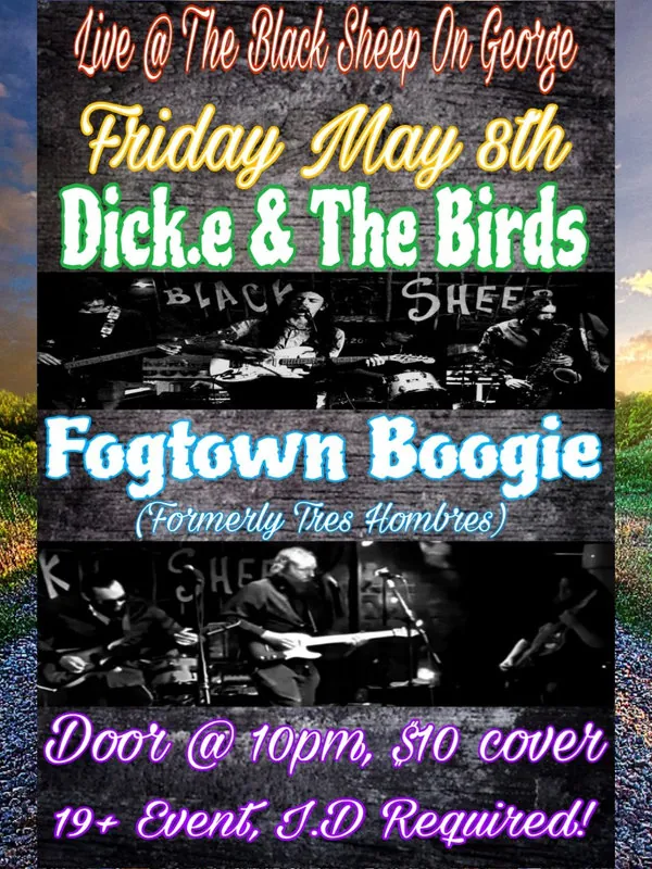 Fogtown Boogie & Dick. E & The Birds Birthday Bash! at The Black Sheep