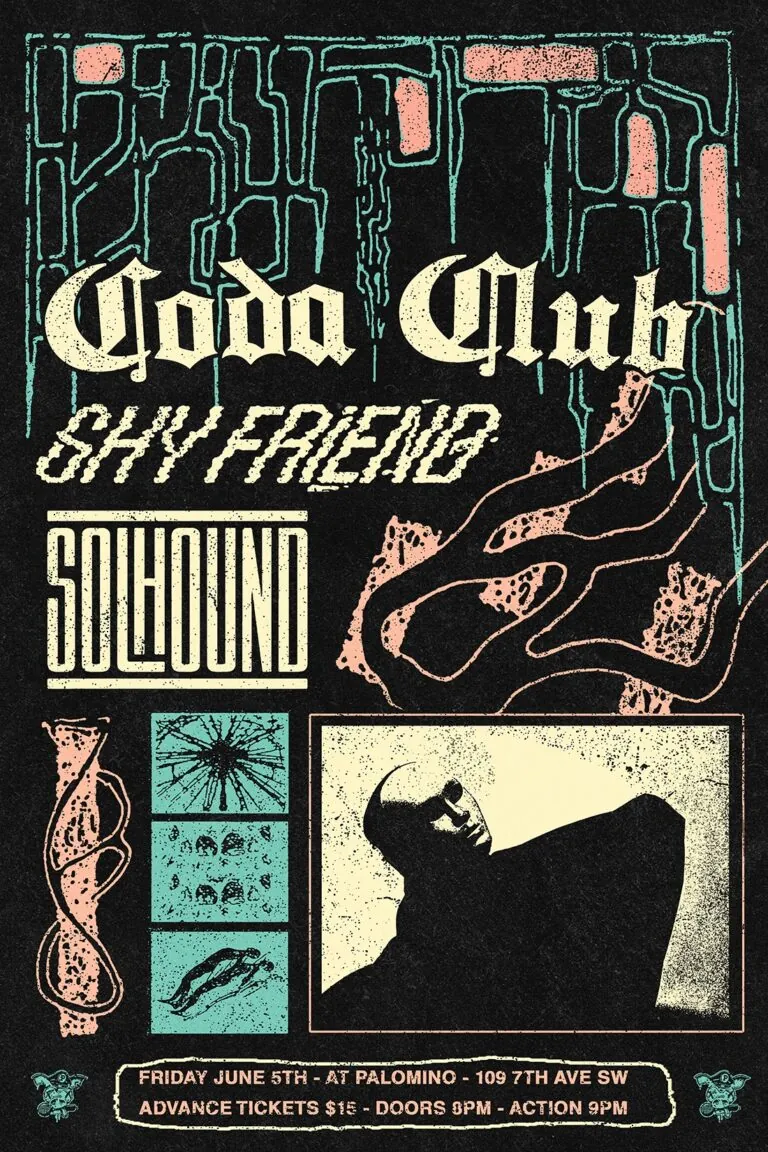 Coda Club, Shy Friend and Solhound at The Palomino Smokehouse and Social Club