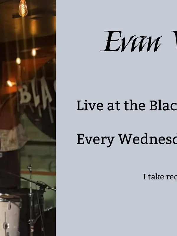 Evan West Wednesdays (2) at The Black Sheep