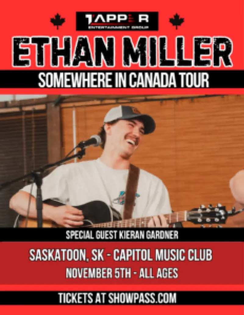ETHAN MILLER - CAPITOL MUSIC CLUB - SASKATOON en The Capitol Music Club