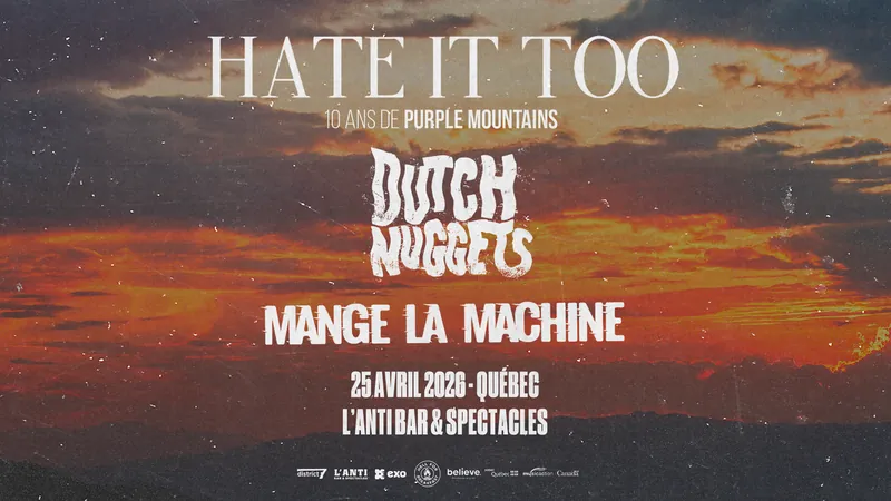 HATE IT TOO avec DUTCH NUGGETS et MANGE LA MACHINE at L'Anti Bar & Spectacles