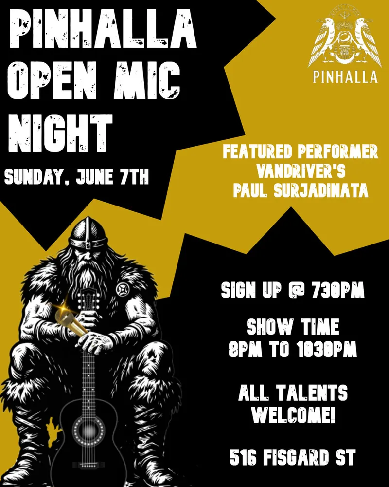 Pinhalla Open Mic Night at Pinhalla Pizzeria