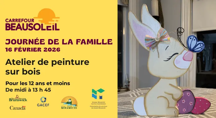 Journée de la famille 2026 : atelier 1 de peinture sur bois at Carrefour Beausoleil