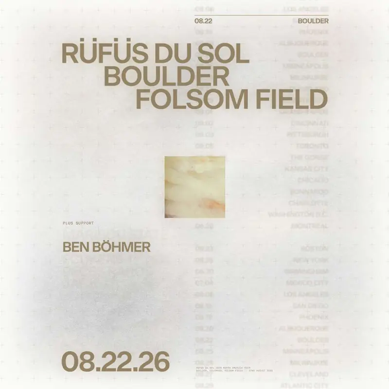 Rüfüs Du Sol Folsom Field Bus Pickup Spot (FREE EVENT)