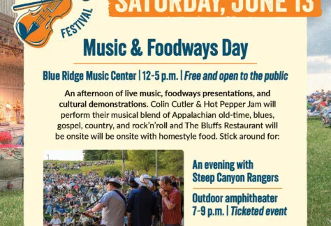 Fiddle & Fork Festival: Music & Foodways Day at the Blue Ridge Music Center