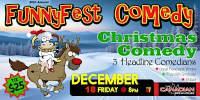 CHRISTMAS COMEDY Party SHOW - Friday en The Canadian Brewhouse (Calgary University District)