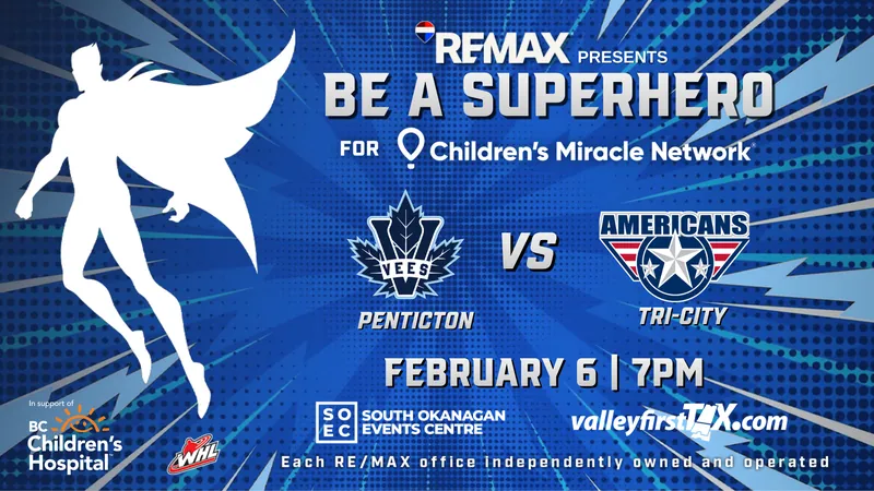Superhero Night at South Okanagan Events Centre