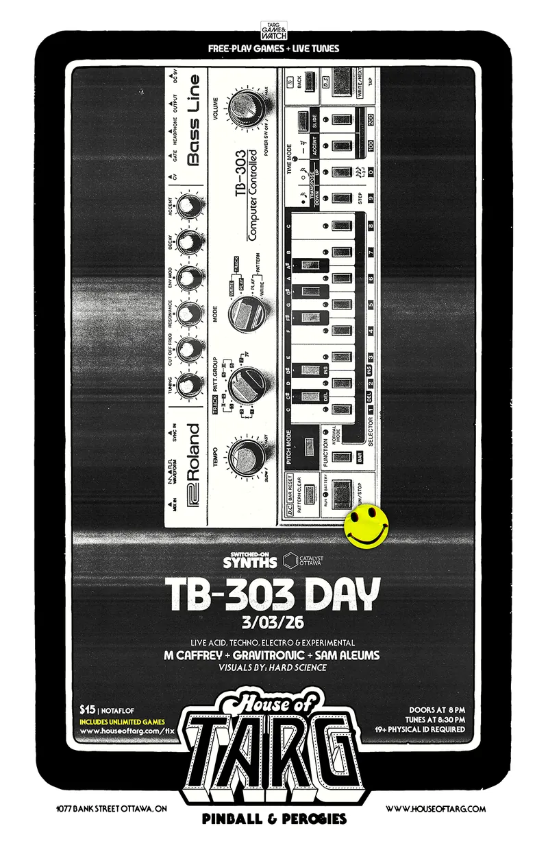 TB-303 DAY: Live Acid, Techno & Electro at House of TARG