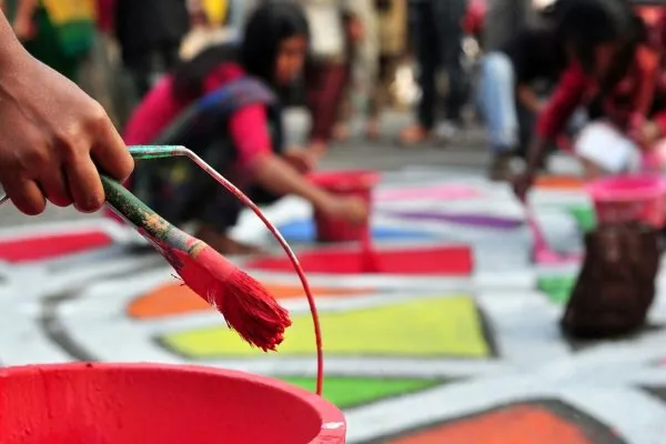 Communal Fabric Art at The Horton