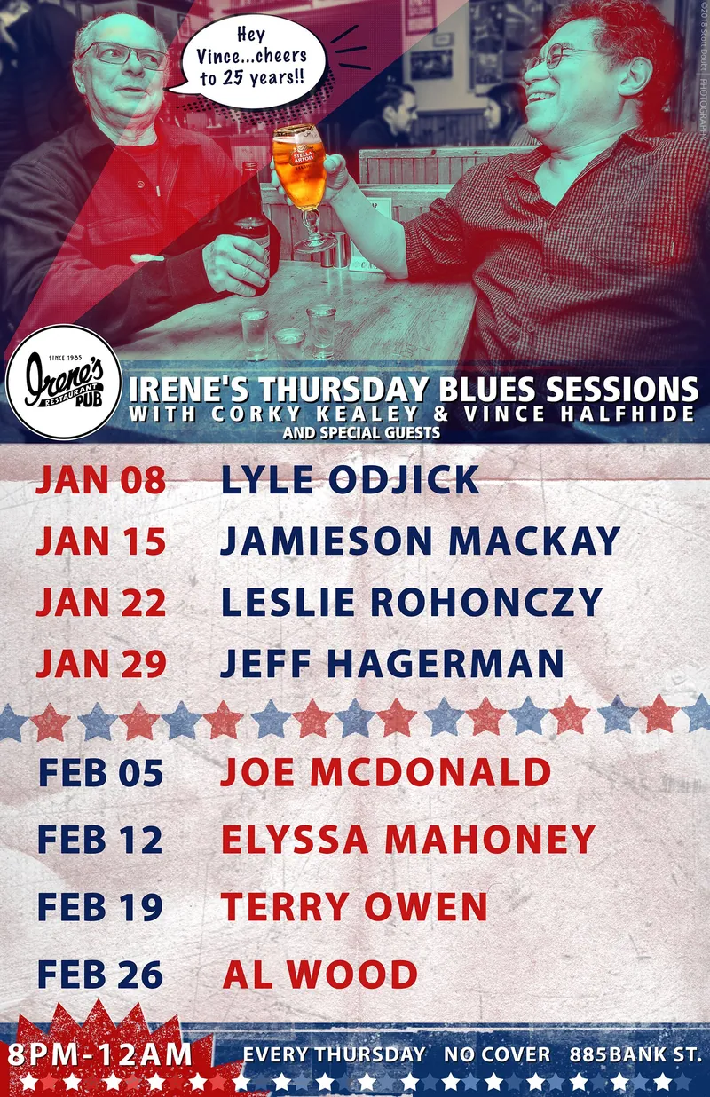 Irene's Thursday Blues Sessions at Irene's Pub