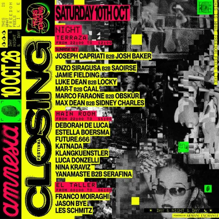 Amnesia 50th Closing Festival à Amnesia Ibiza