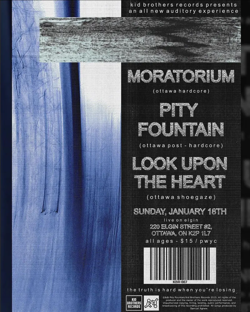 Moratorium, Pity Fountain, and Look Upon The Heart at LIVE on Elgin