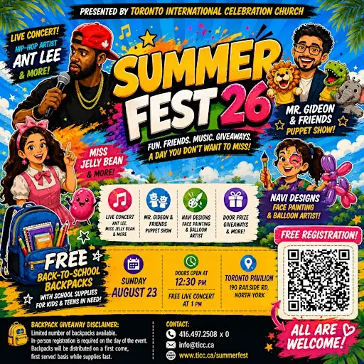 SUMMER FEST ’26: Free Backpacks & Beats at Toronto Pavilion