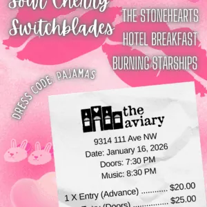 Sour Cherry Switchblades at The Aviary