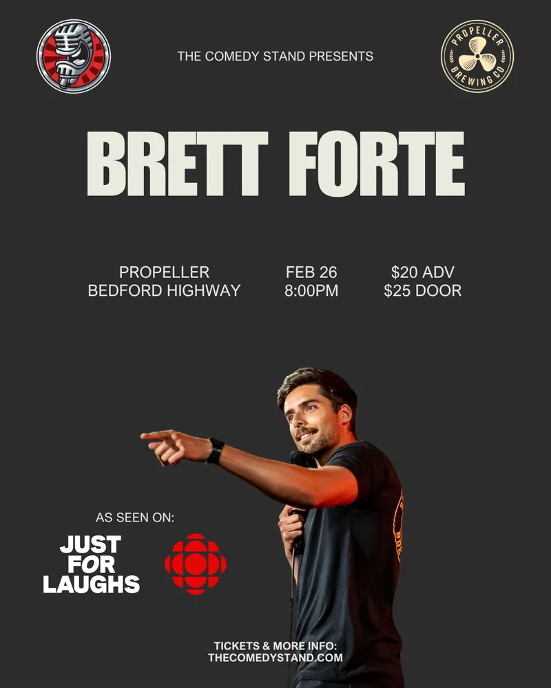 BRETT FORTE: Live in Bedford at Propeller Bedford Tap Room
