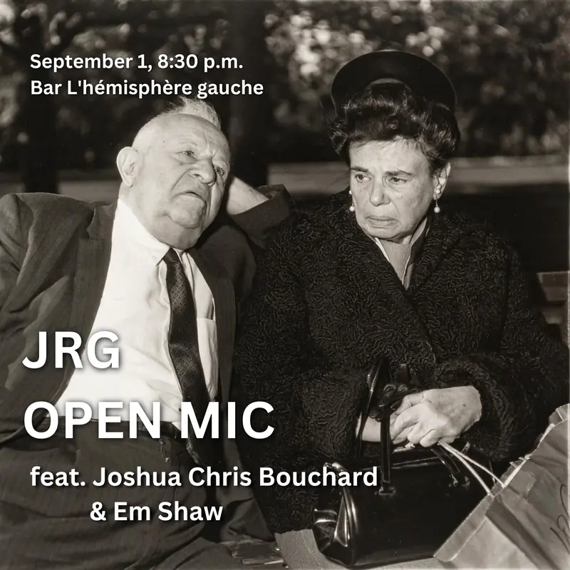 JRG Literary Open Mic at Bar L'Hémisphère Gauche