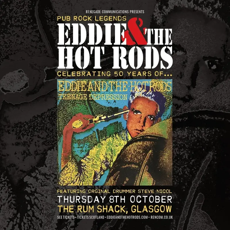 Renegade Communications presents Eddie and the Hot Rods à The Rum Shack