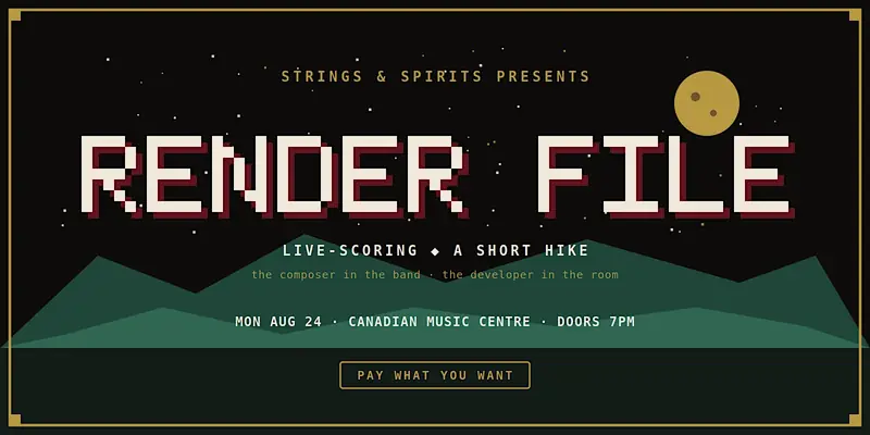 Strings & Spirits: RENDER FILE & MARK SPARLING score A SHORT HIKE at CMC